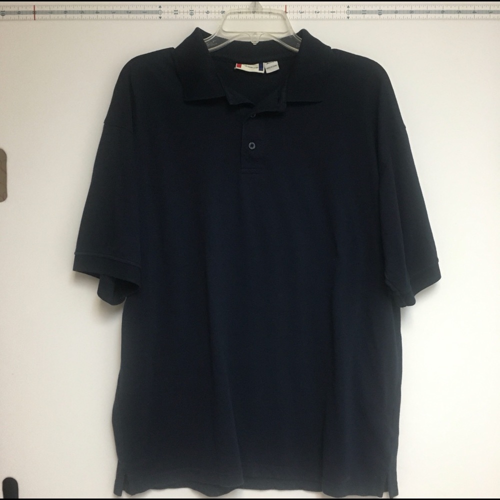 Polo-style navy blue shirt